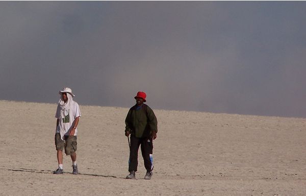 Dragging their feet at the end of a long day