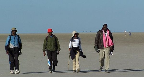 Walkers covered 180 miles across the Pans to raise money for charity