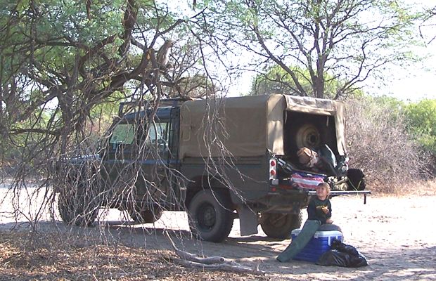 Markham and a monkey eyeing each other