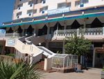 The veranda of the President Hotel