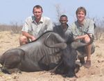 Pete and wildebeest